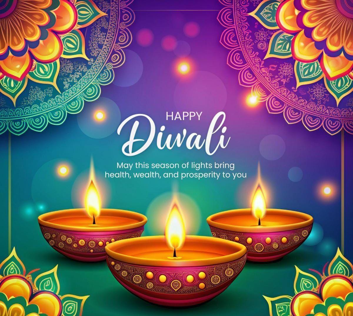 Cute happy diwali status
