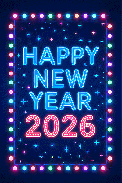 Cute happy new year GIF