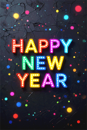 Cute happy new year gif for friend