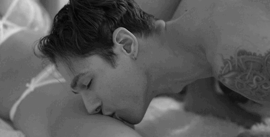 Cute Kiss In Bed Gif