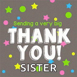Cute Thank You Gifs For Sister