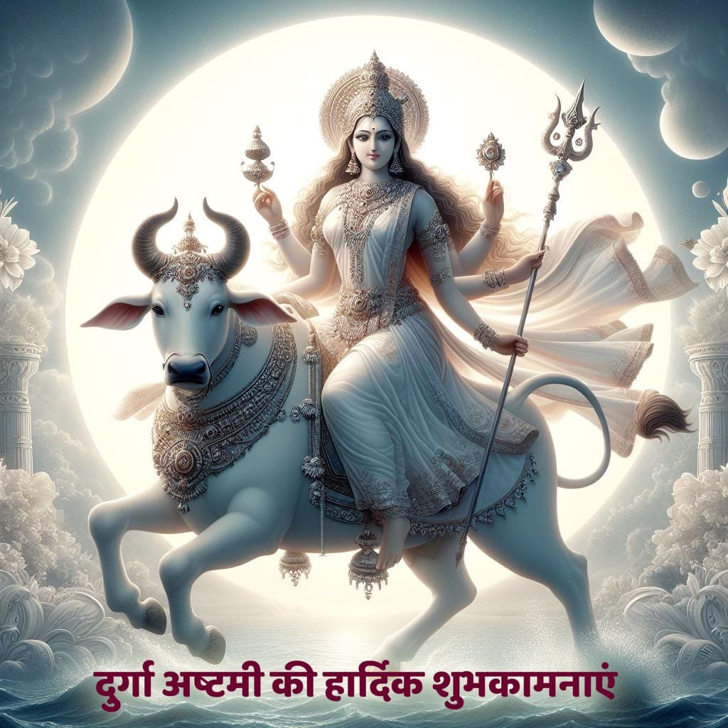 Durga ashtami ki hardik shubhkamnaye hindi
