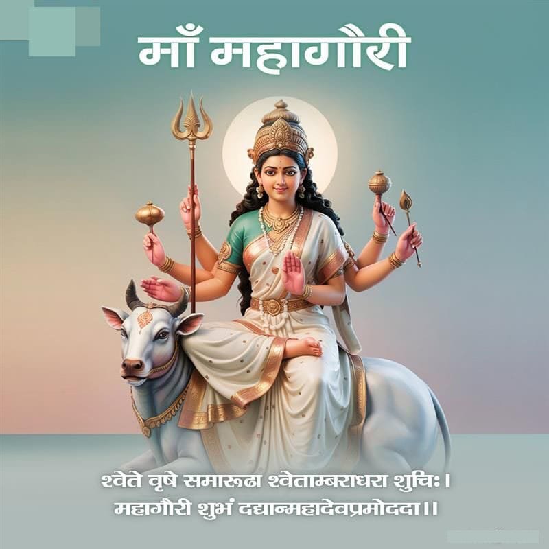 Durga ashtami mahagauri images