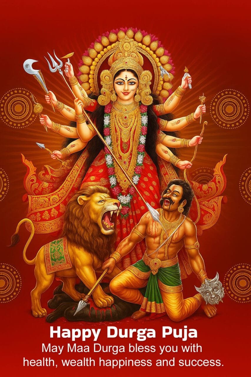 Durga puja best wishes in english