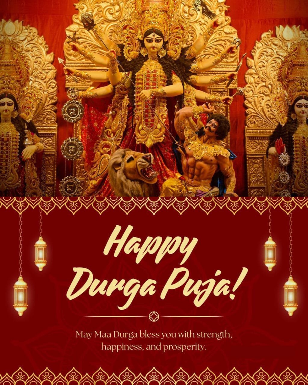 Durga puja wishes in english