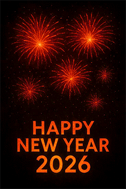 Fireworks happy new year 2026 gif