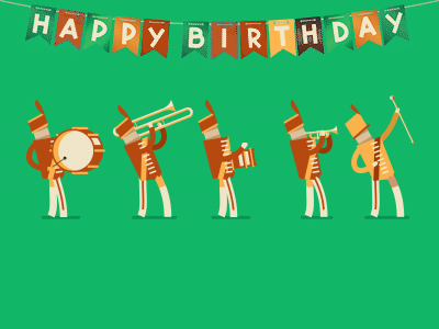 Funny Happy Birthday Band Party