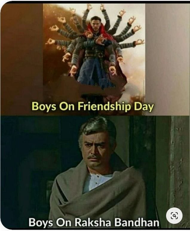 Funny raksha bandhan captions for brother