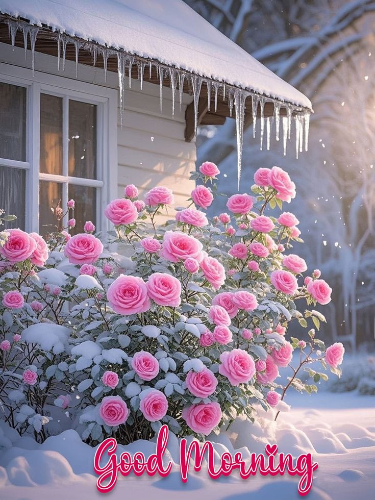 Good morning cold winter image