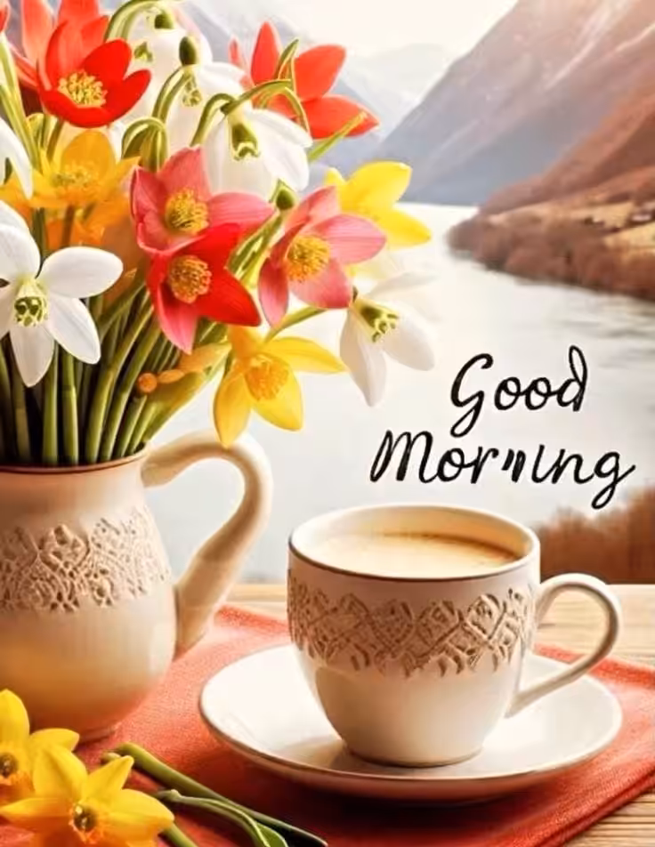 Good morning flowers pictures for whatsapp