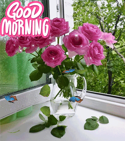 Good Morning Gif Flowers For Her