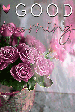 Good Morning Gif HD Flowers