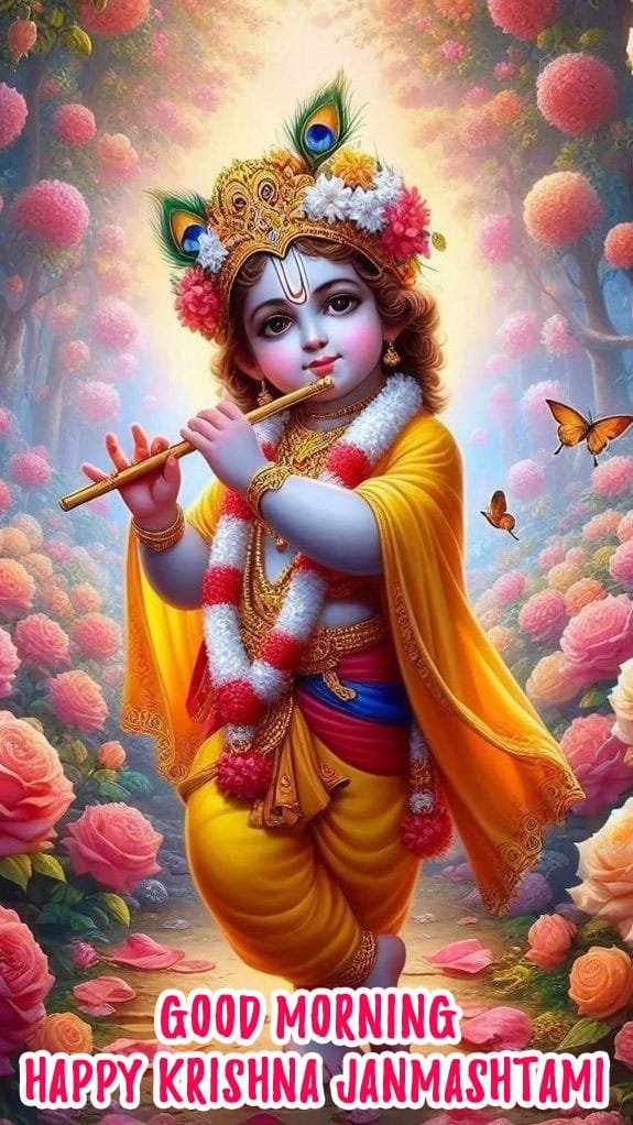 Good morning happy janmashtami