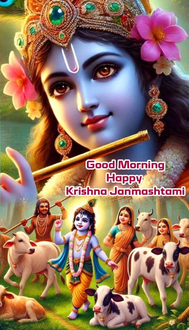 Good morning happy krishna janmashtami wishes