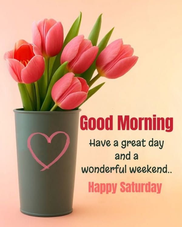 Good morning happy saturday blessings images