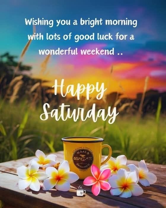 Good morning happy saturday wishes images
