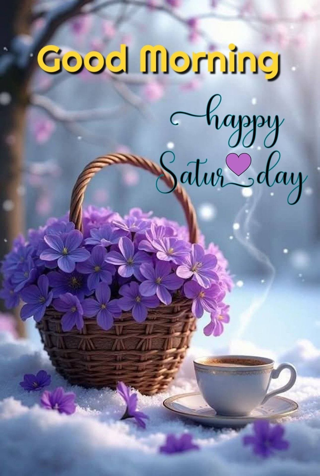 Cute Good morning happy saturday images