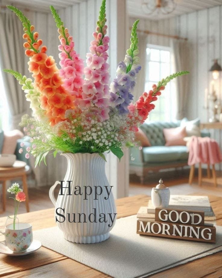 Good morning happy sunday