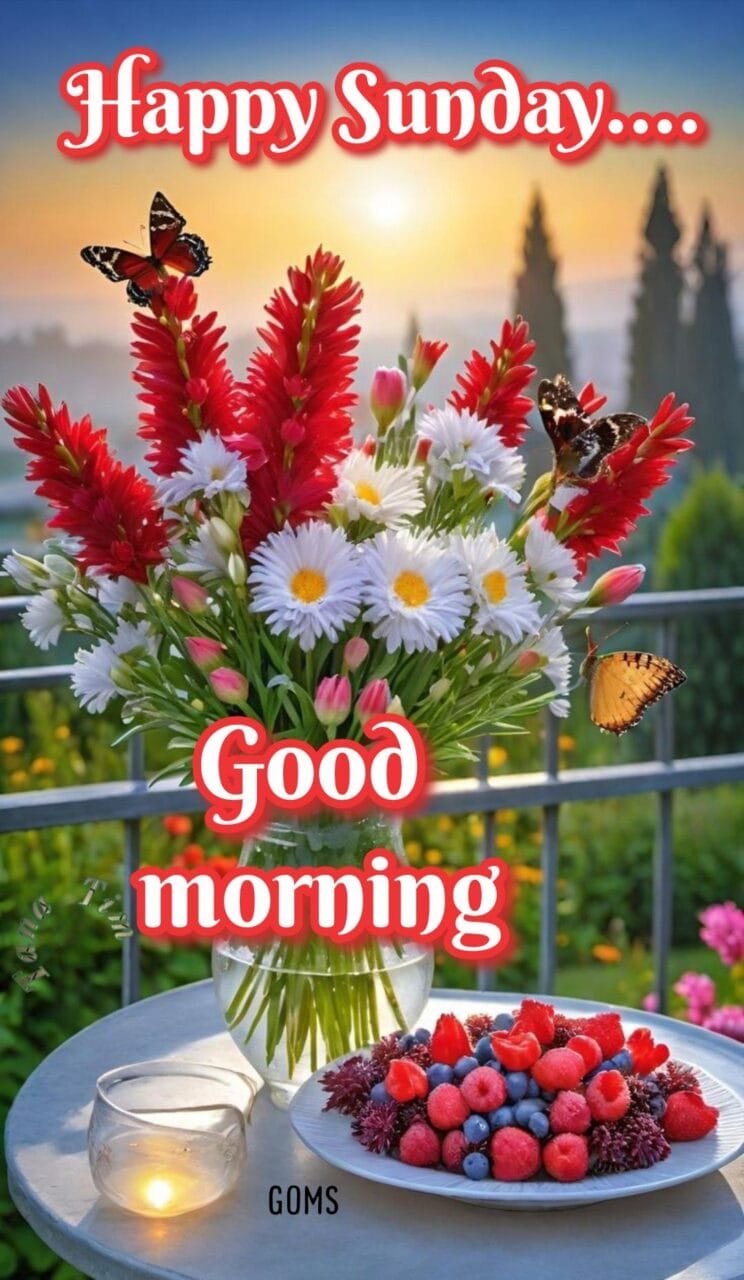 Good morning happy sunday