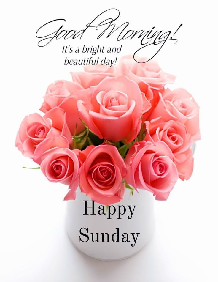 Good morning happy sunday