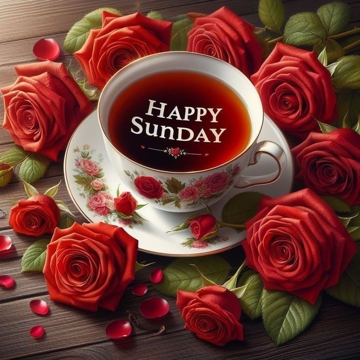 Good morning happy sunday rose