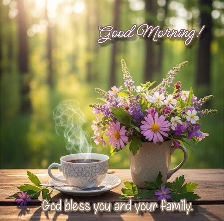 Good morning images with tea