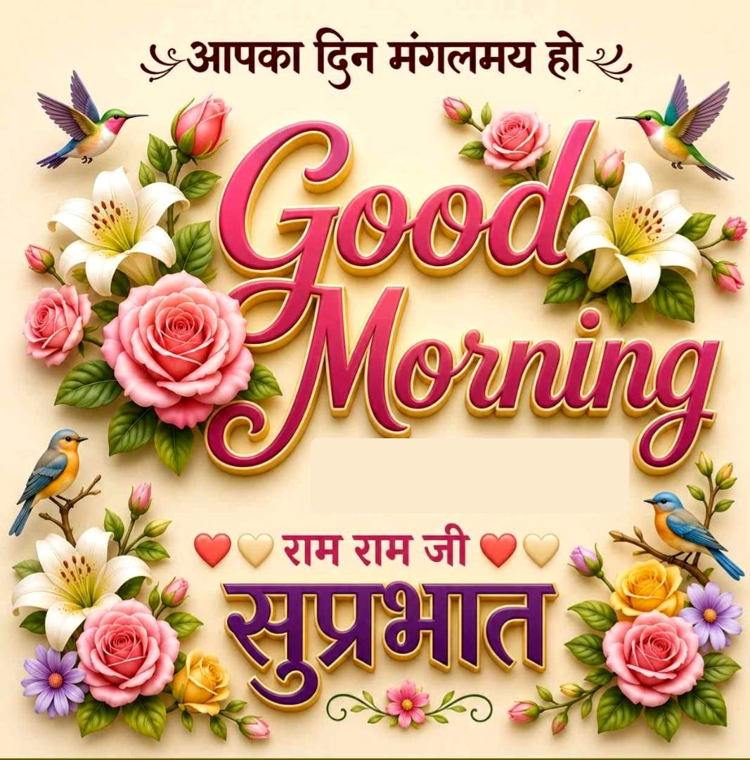 Good morning in hindi language