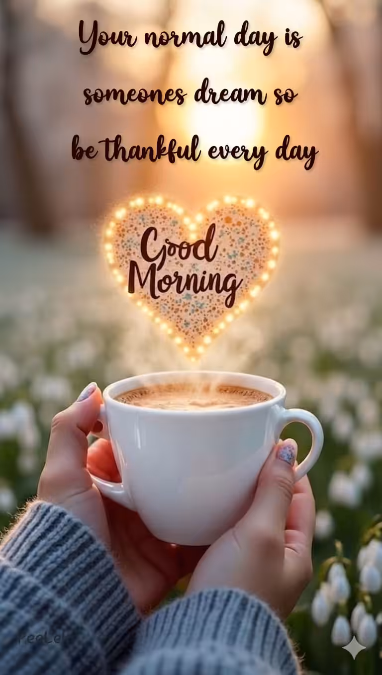 Good morning photo with words of wisdom