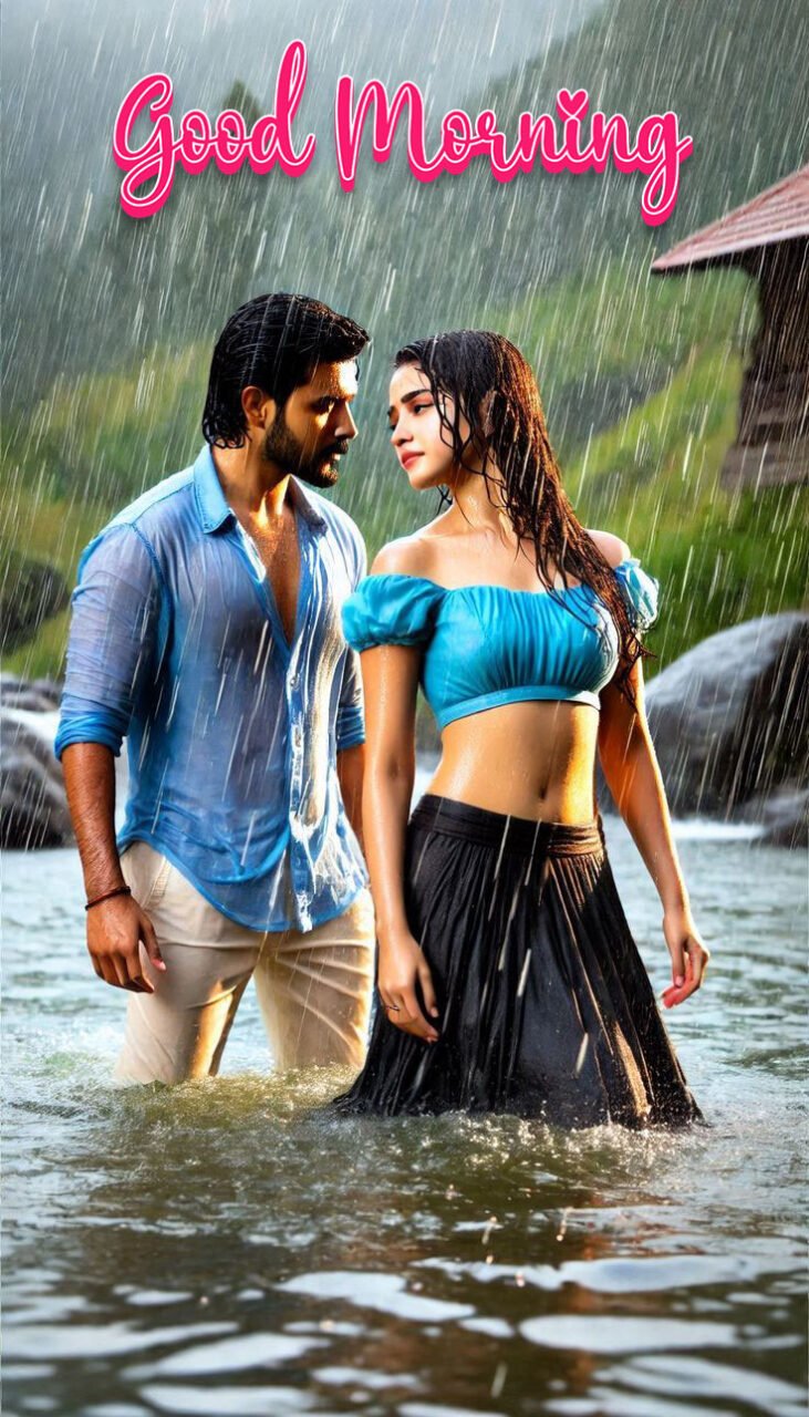 Good morning rainy couple images