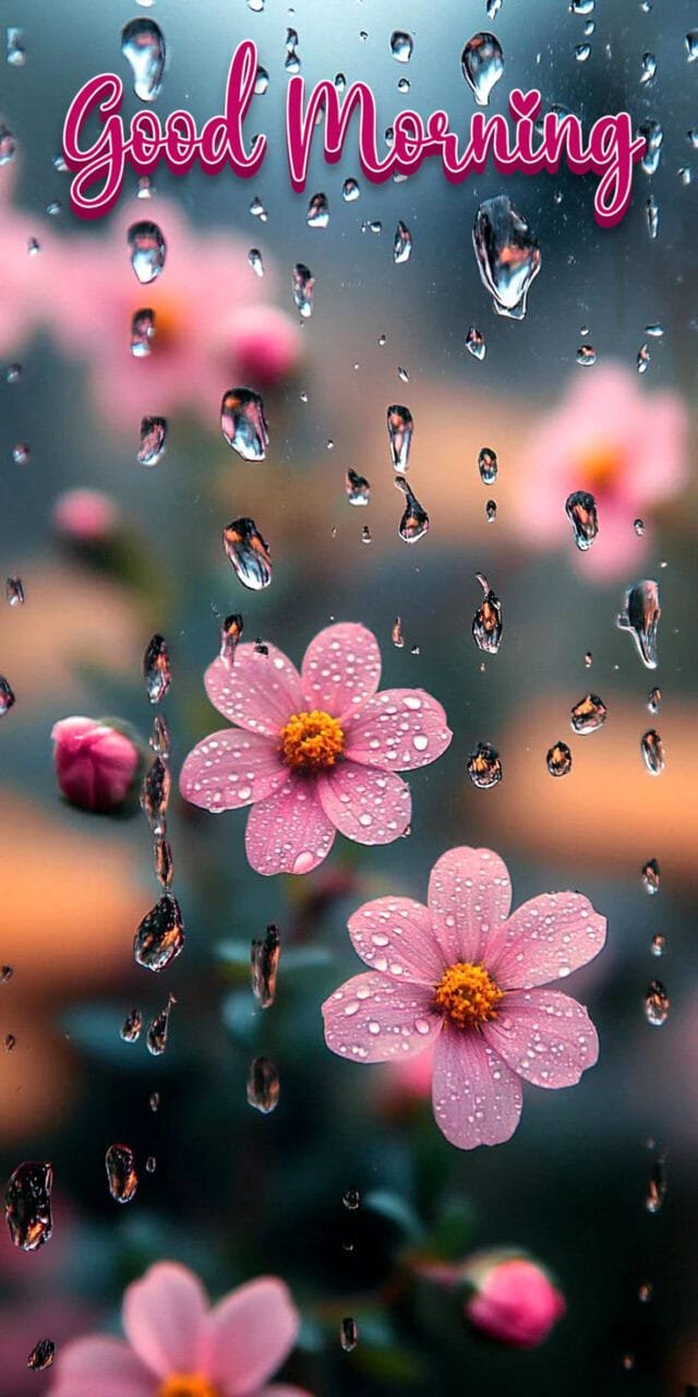 Good morning rainy day cute images