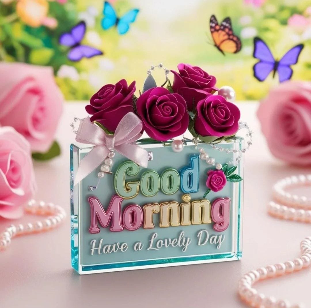Good morning rainy day flowers images