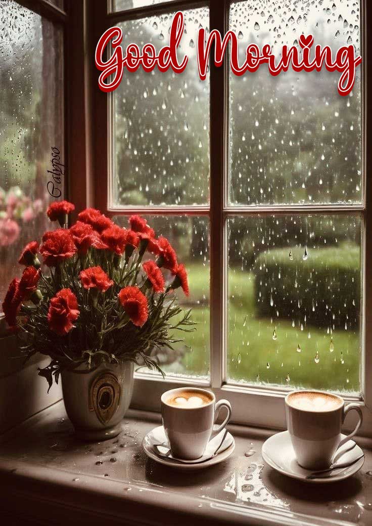 Good morning rainy day images