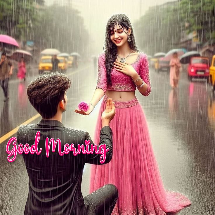 Good morning rainy love images
