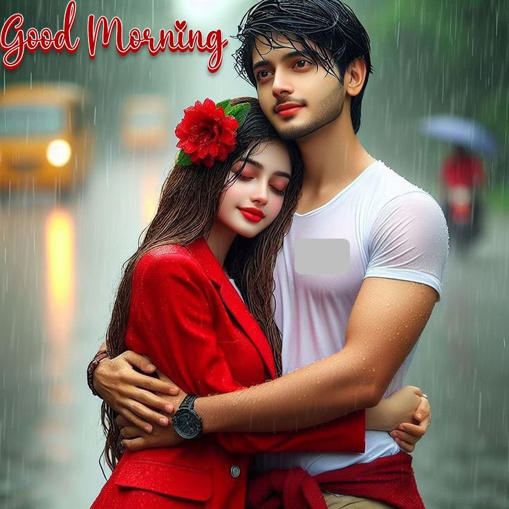 Good morning rainy romantic images