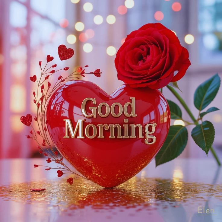 Good morning rose wishes photo
