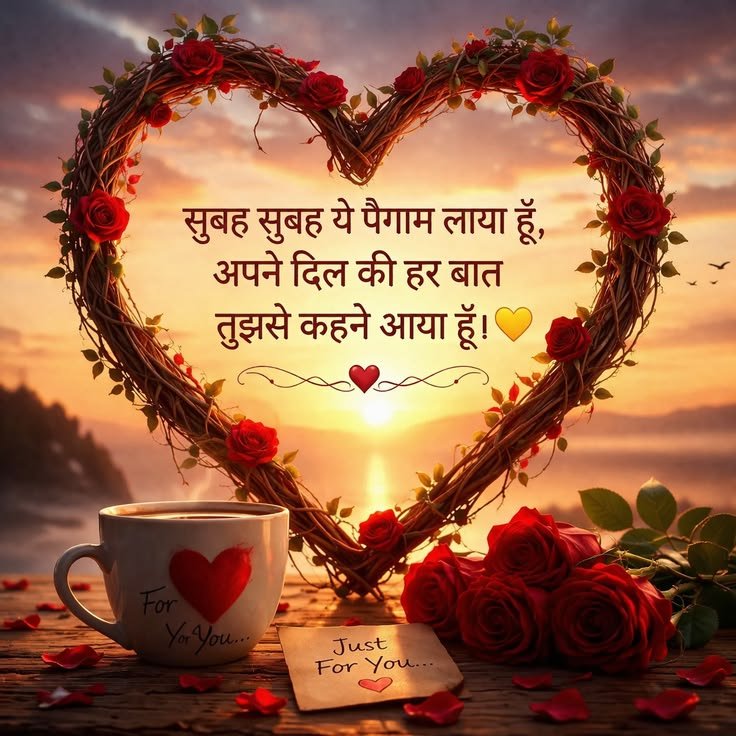 Good morning valentine day shayari