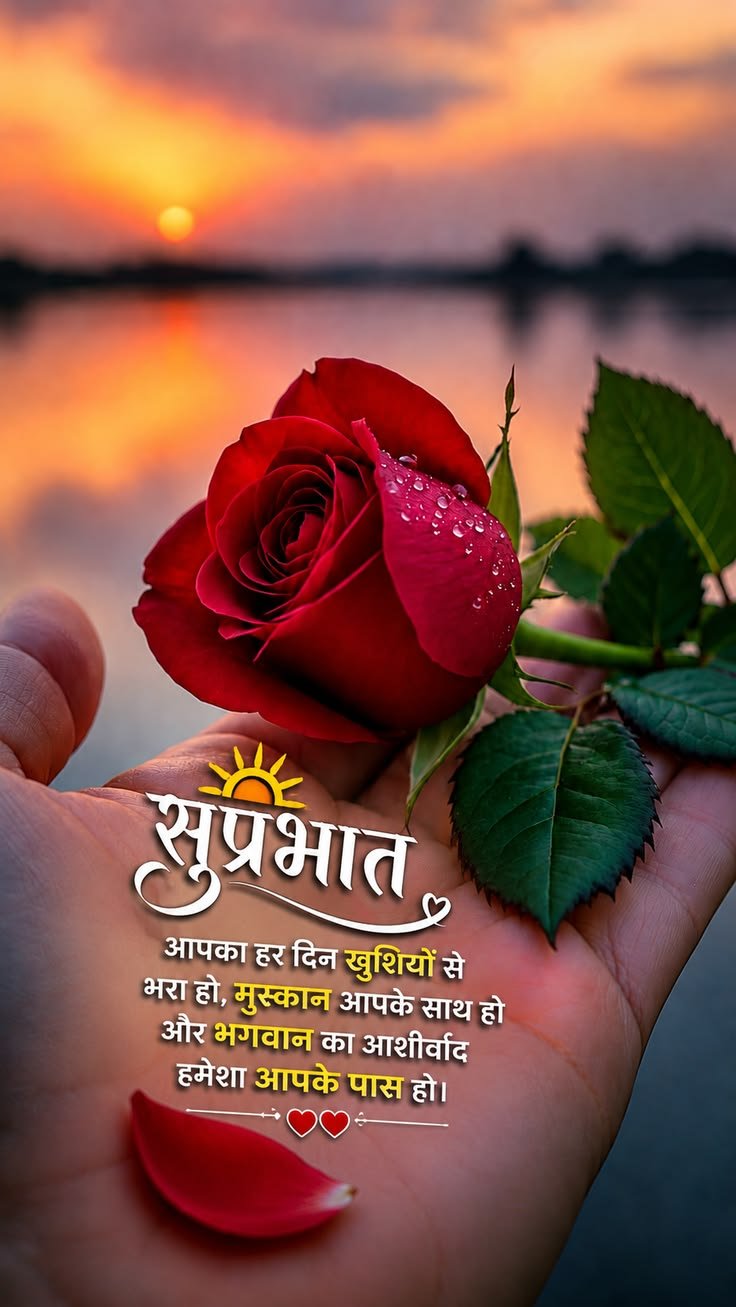 Good morning wishes photo in hindi