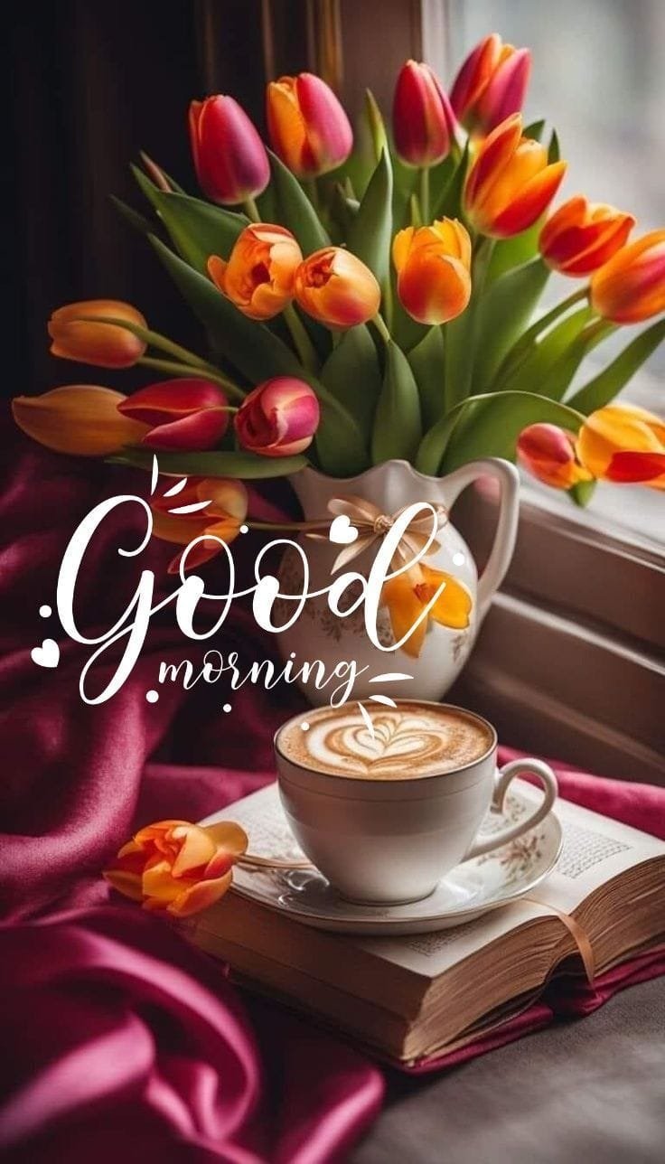 Good morning with beautiful flowers images (9)