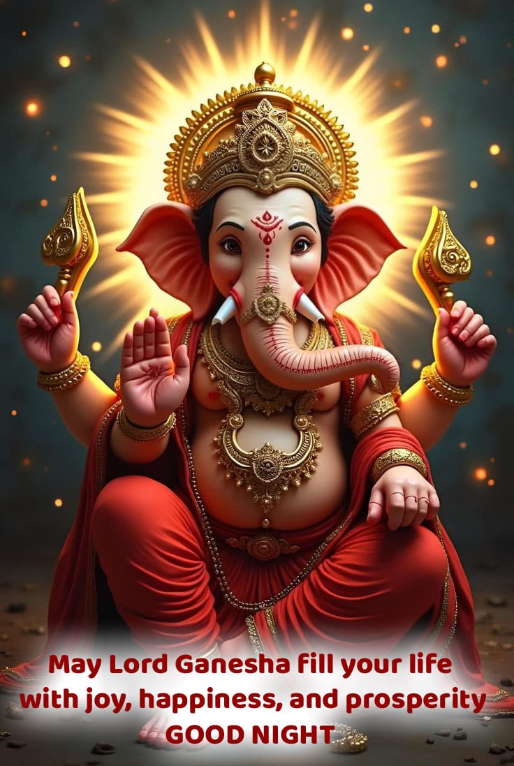 Good night ganesh bhagwan photo
