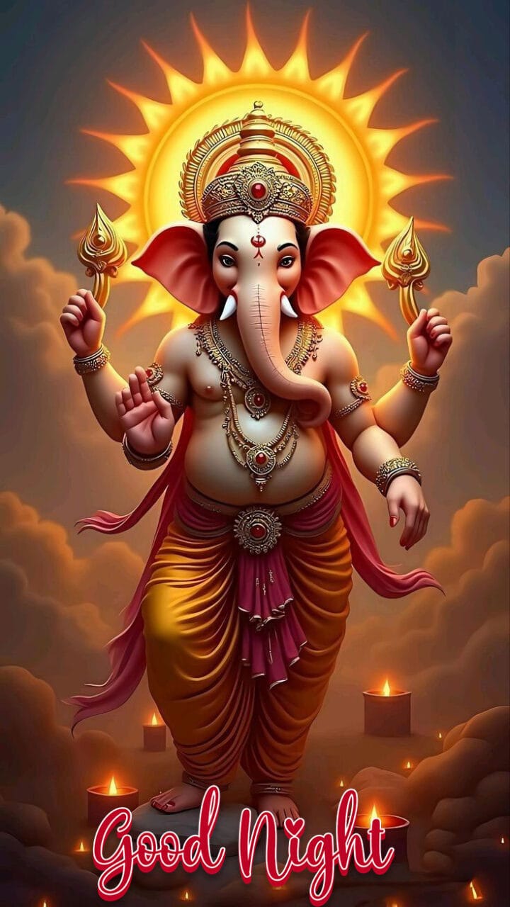 Good night ganesh pic
