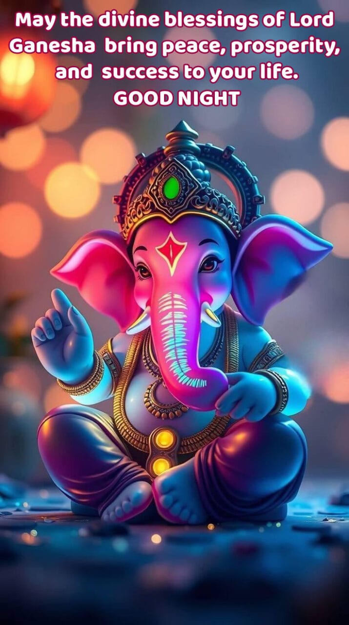 Good night ganesh picture
