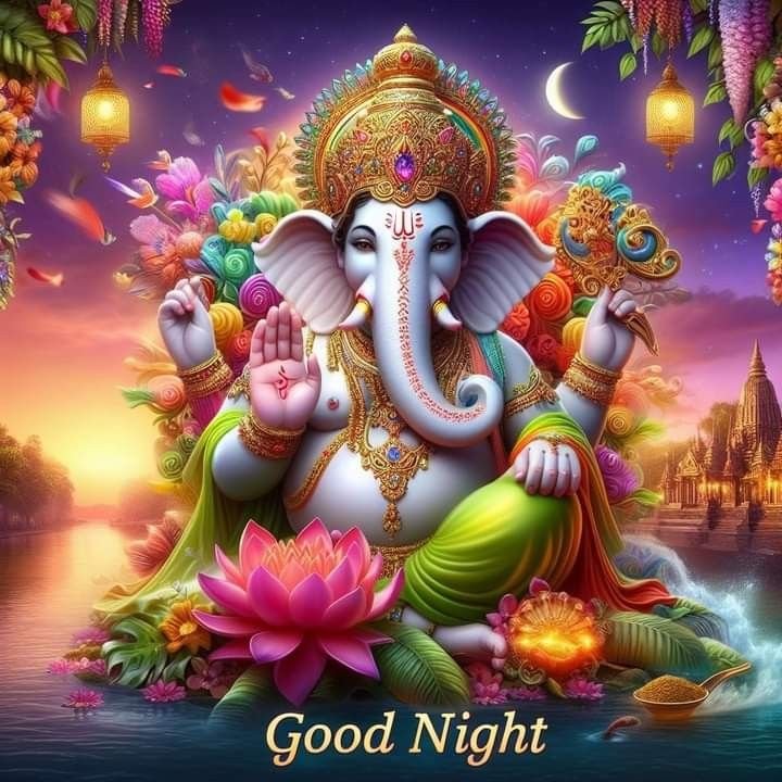 Good night ganesha images