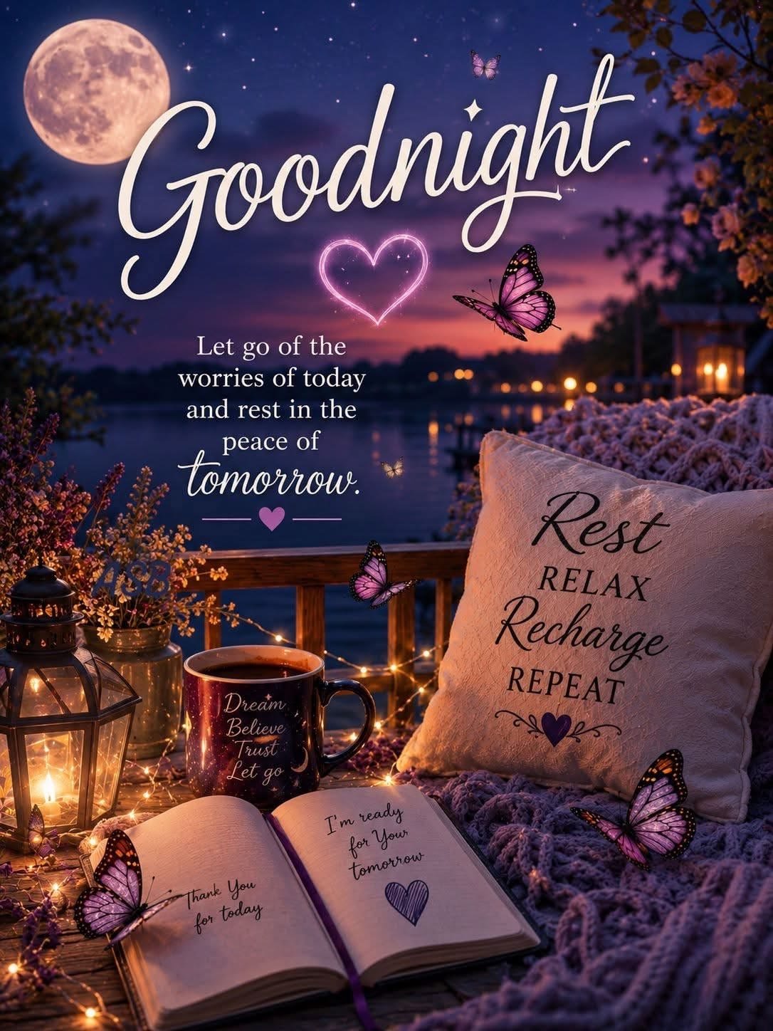 Good night images with quotes in english
