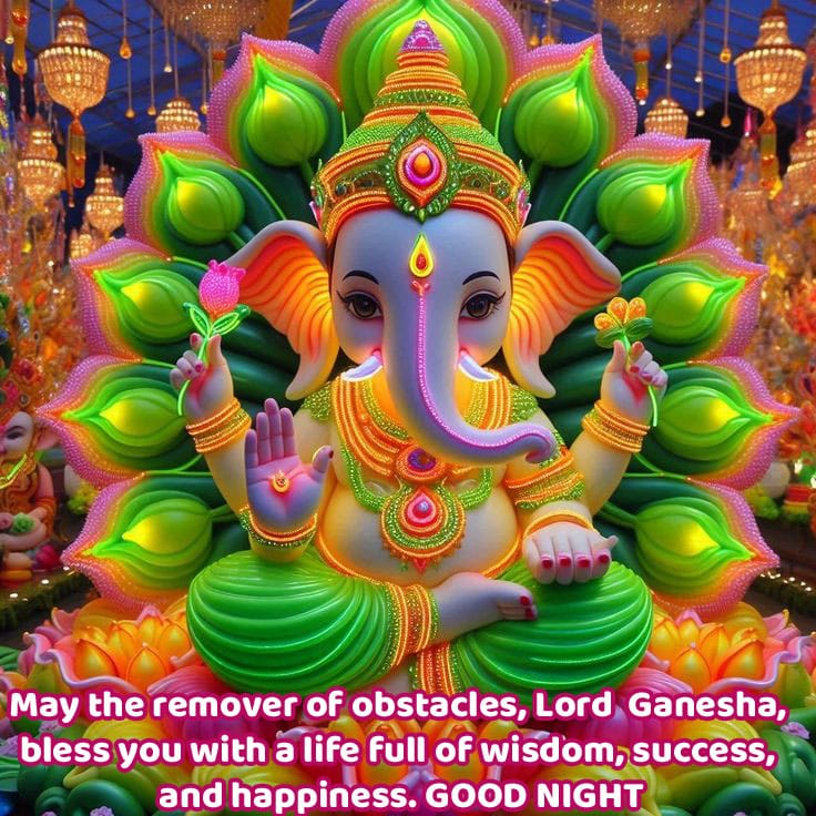 Good night photo ganpati
