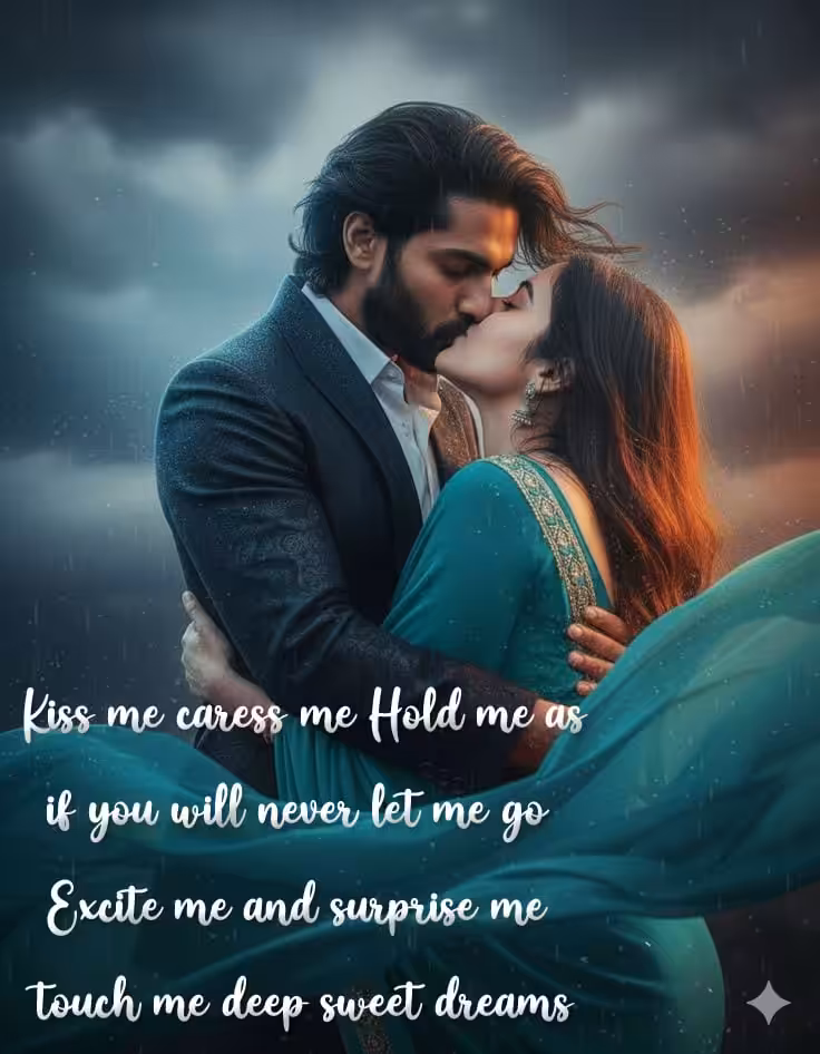 Good night photo with romantic quotes
