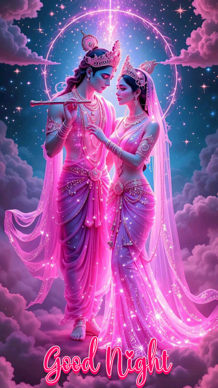 Good night radha krishna romantic photos