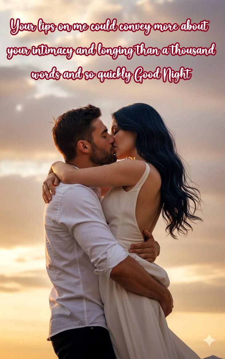 Good night romantic couple pic
