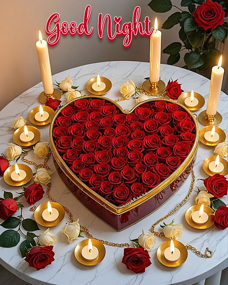 Good night romantic images for her