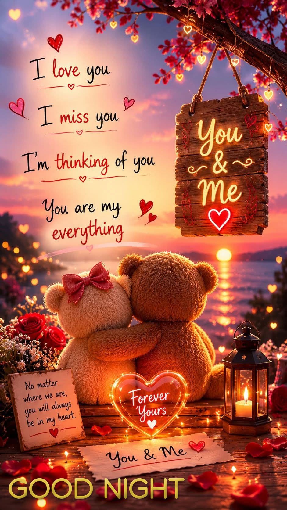 Good night romantic images for lover