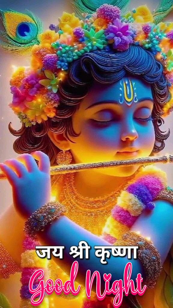 Good night shree krishna images